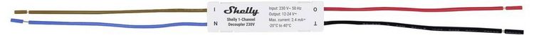 Produktbild: Shelly 1-Channel Decoupler 230V Schaltaktor Bluetooth, Wi-Fi
