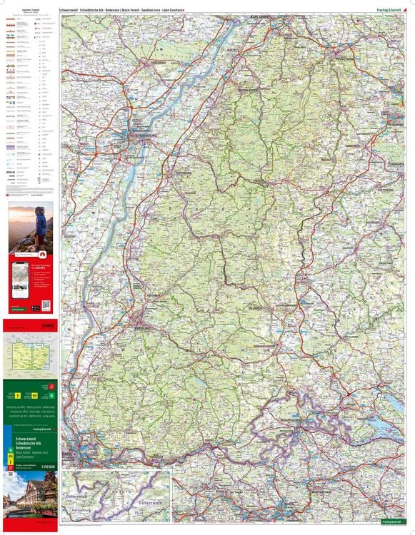 Produktbild: Freytag & berndt Stra&szlig;enkarte Schwarzwald - Schw&auml;bische Alb - Bodensee 1:150.000
