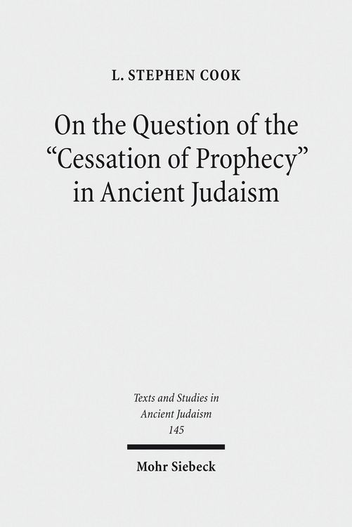 Produktbild: On the Question of the 'Cessation of Prophecy' in Ancient Judaism