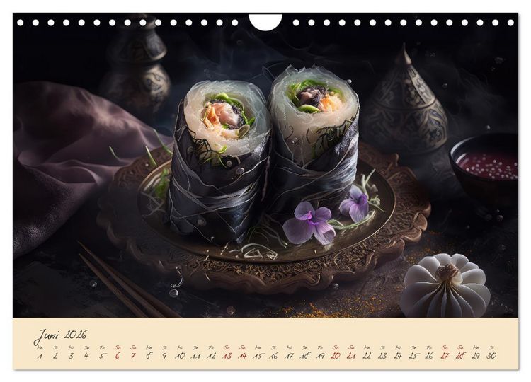 Produktbild: Gothic Food (Wandkalender 2026 DIN A4 quer), CALVENDO Monatskalender