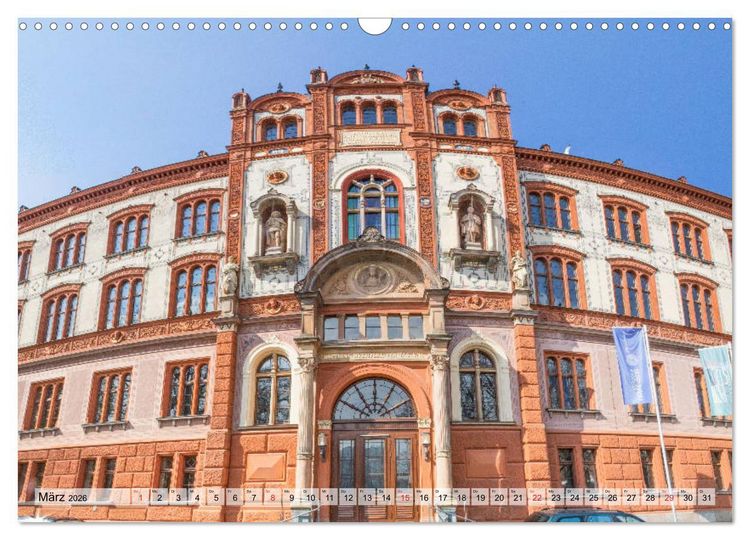Produktbild: Hansestadt Rostock Historischer Stadtkern bis Warnem&uuml;nde (Wandkalender 2026 DIN A3 quer), CALVENDO Monatskalender