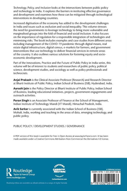 Produktbild: Technology, Policy, and Inclusion