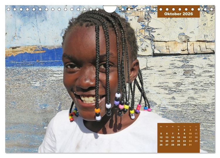 Produktbild: Kinderportr&auml;ts aus Afrika (Wandkalender 2026 DIN A4 quer), CALVENDO Monatskalender
