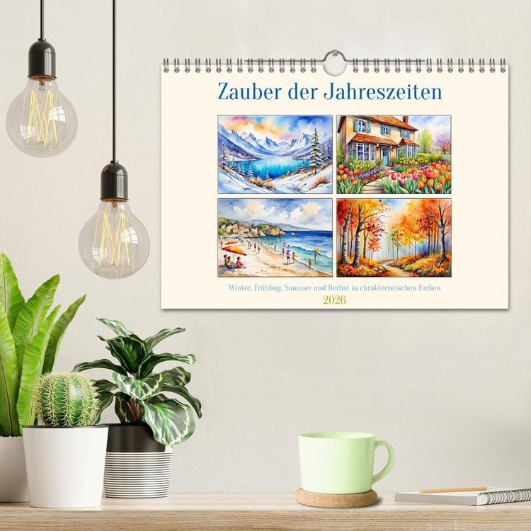 Produktbild: Zauber der Jahreszeiten (Wandkalender 2026 DIN A4 quer), CALVENDO Monatskalender