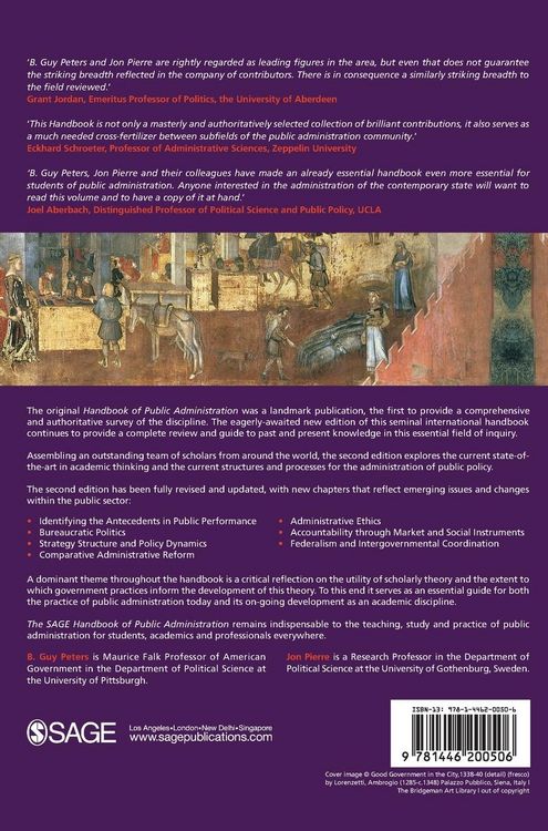 Produktbild: The SAGE Handbook of Public Administration (Second Edition)