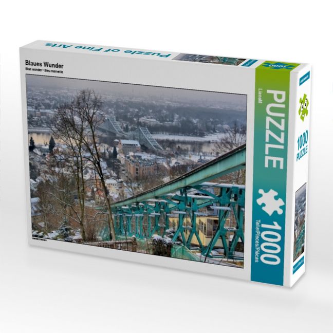 Produktbild: CALVENDO Puzzle Blaues Wunder | 1000 Teile Lege-Gr&ouml;&szlig;e 64x48cm Foto-Puzzle f&uuml;r gl&uuml;ckliche Stunden