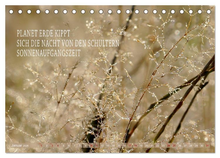Produktbild: Haiku Poesie in Wort und Bild (Tischkalender 2026 DIN A5 quer), CALVENDO Monatskalender