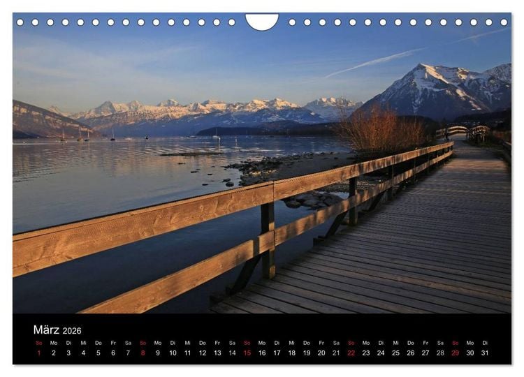 Produktbild: Unterwegs in den Schweizer Bergen - swissmountainview.ch (Wandkalender 2026 DIN A4 quer), CALVENDO Monatskalender