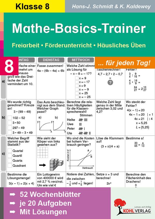 Produktbild: Mathe-Basics-Trainer / Klasse 8