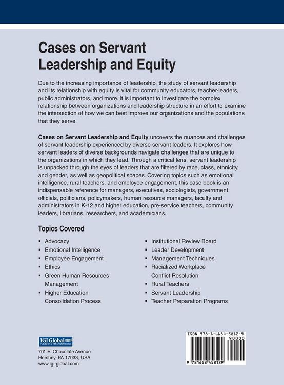 Produktbild: Cases on Servant Leadership and Equity
