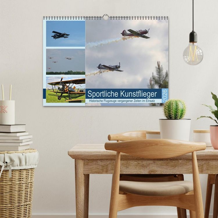 Produktbild: Sportliche Kunstflieger (Wandkalender 2026 DIN A3 quer), CALVENDO Monatskalender