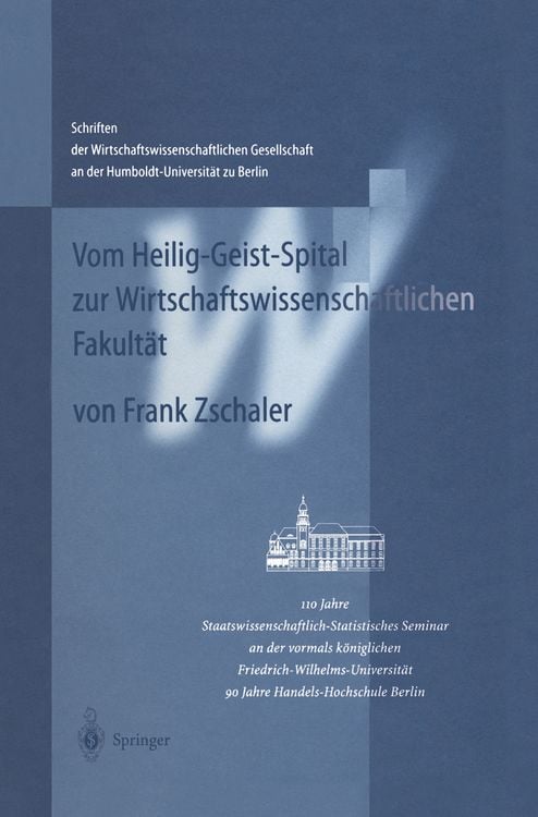 Produktbild: Vom Heilig-Geist-Spital zur Wirtschaftswissenschaftlichen Fakult&auml;t