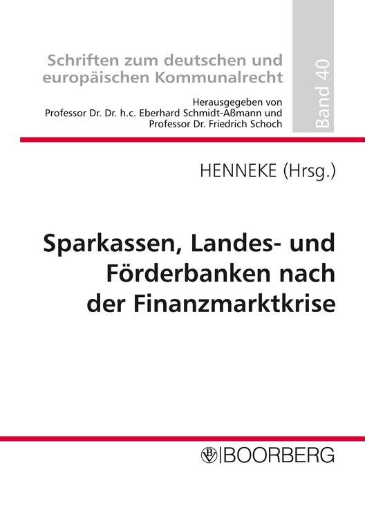 Produktbild: Sparkassen, Landes- und F&ouml;rderbanken nach der Finanzmarktkrise