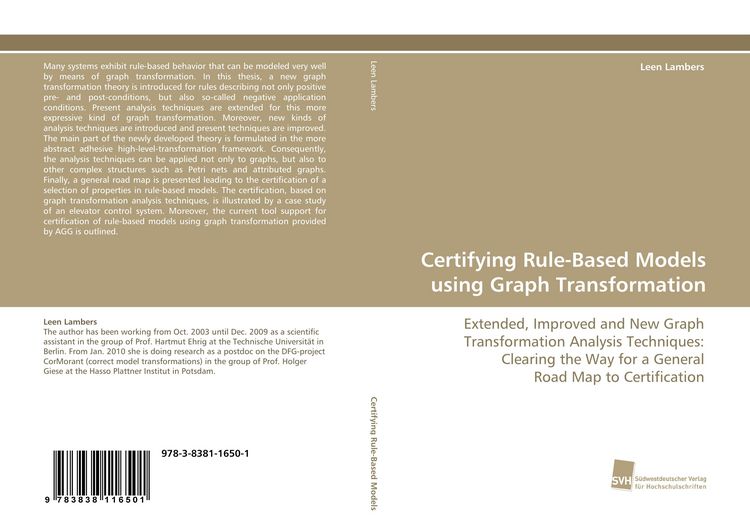 Produktbild: Certifying Rule-Based Models using Graph Transformation