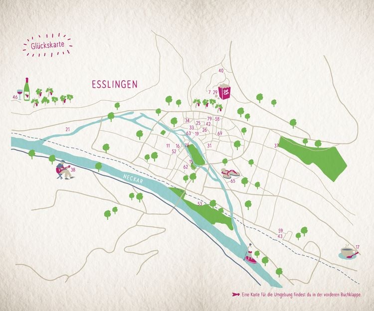 Produktbild: Glücksorte in und um Esslingen
