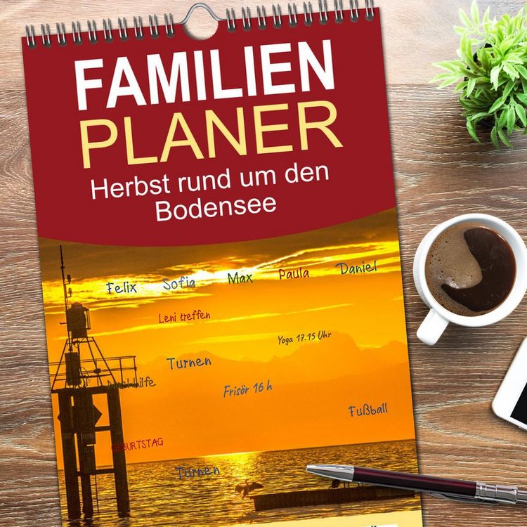 Produktbild: Familienplaner 2026 - Herbst rund um den Bodensee mit 5 Spalten (Wandkalender, 21 x 45 cm) CALVENDO