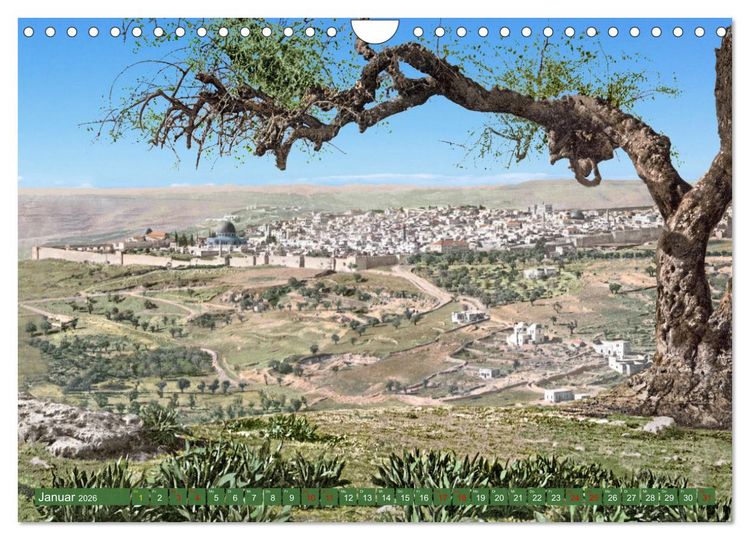 Produktbild: Altes Jerusalem um das Jahr 1900 - Fotos neu restauriert und koloriert (Wandkalender 2026 DIN A4 quer), CALVENDO Monatskalender
