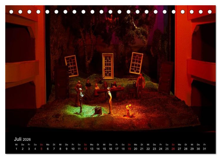 Produktbild: FASZINIERENDE THEATERR&Auml;UME (Tischkalender 2026 DIN A5 quer), CALVENDO Monatskalender