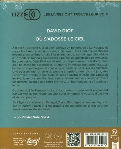 Produktbild: O&ugrave; s'adosse le ciel