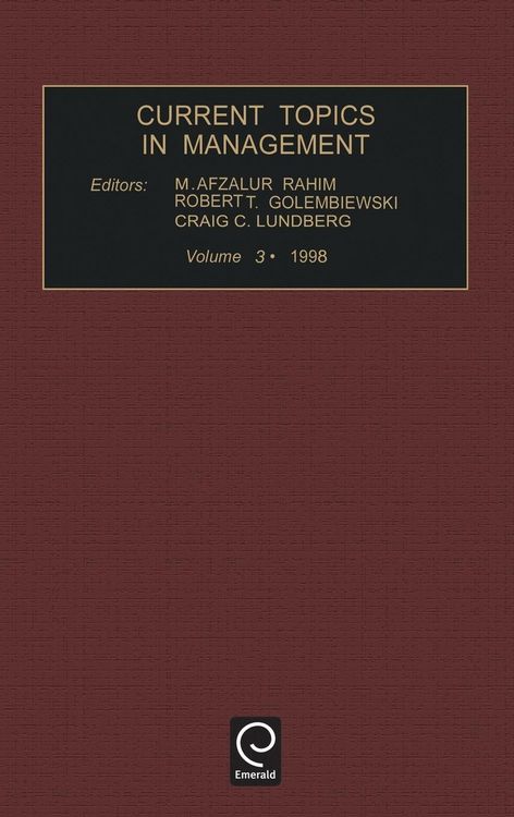 Produktbild: Current topics in management