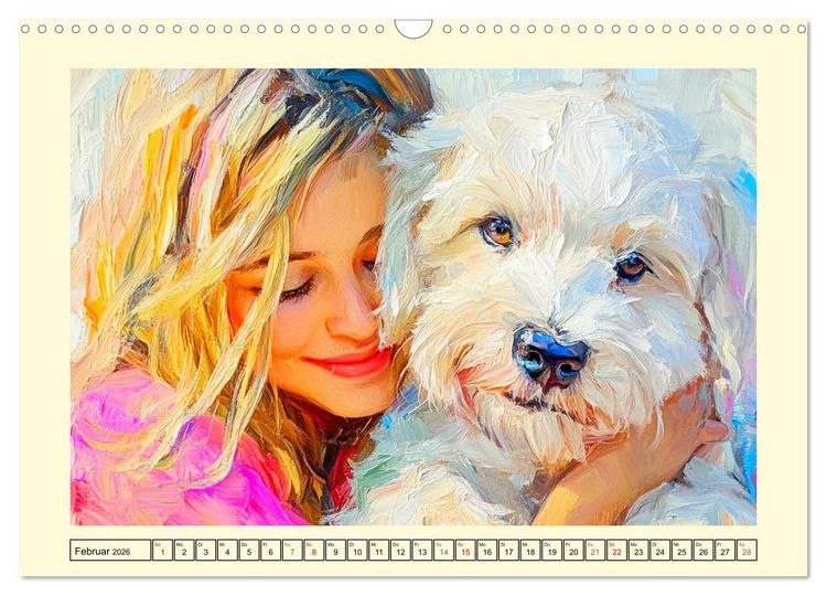 Produktbild: Mensch und Hund. Herzensverbindungen (Wandkalender 2026 DIN A3 quer), CALVENDO Monatskalender
