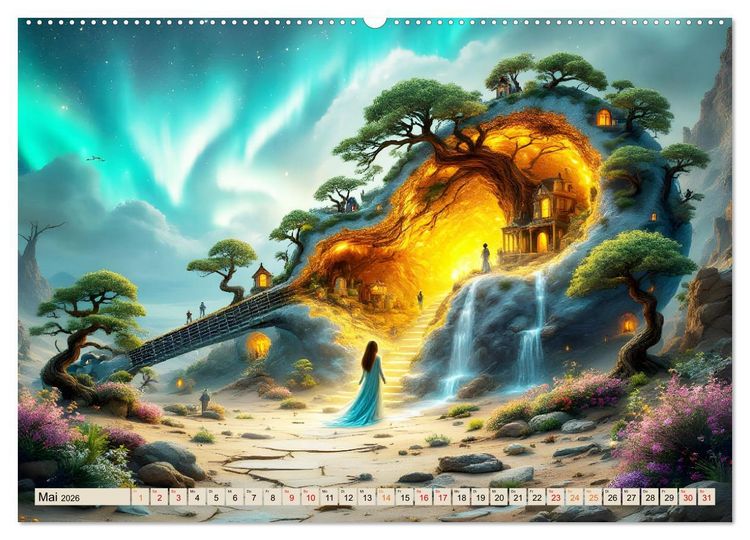 Produktbild: Gitarrenhorizonte (Wandkalender 2026 DIN A2 quer), CALVENDO Monatskalender