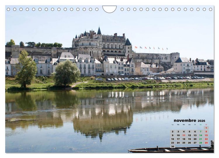 Produktbild: Bords de Loire Ville d'Amboise (Calendrier mural 2026 DIN A4 vertical), CALVENDO calendrier mensuel