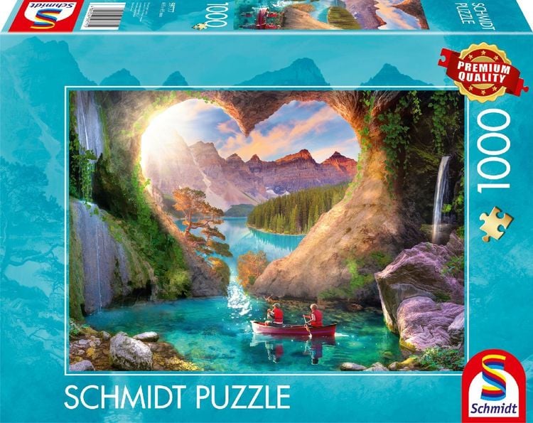 Produktbild: Schmidt Spiele 59777 - Ausblick mit Herz, Puzzle Standard 1.000 Teile