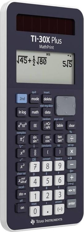 Schulrechner TI-30X Plus MathPrint dunkelblau, hochauflösendes Display