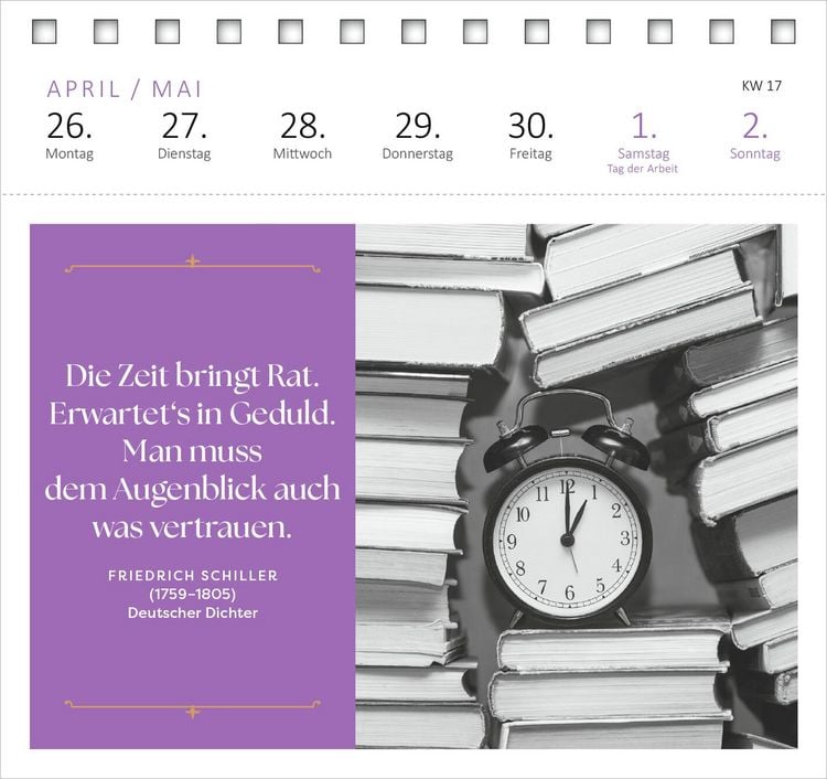 Produktbild: Postkartenkalender Der Literaturkalender 2027