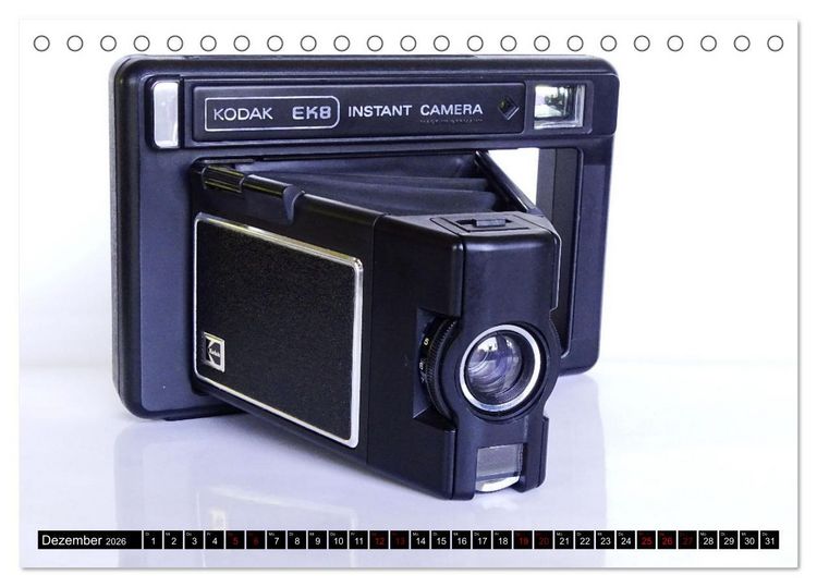Produktbild: Alte Fotoapparate - Kameras von Kodak der Jahre 1905 bis 1977 (Tischkalender 2026 DIN A5 quer), CALVENDO Monatskalender