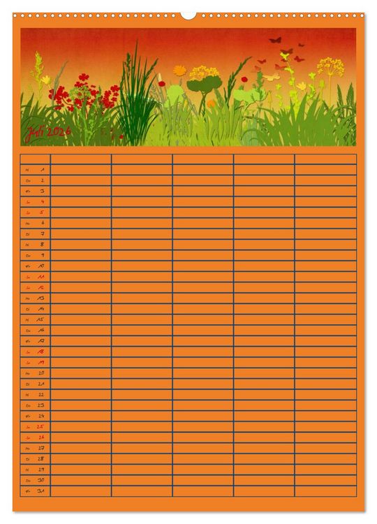 Produktbild: Unser buntes Familienleben (hochwertiger Premium Wandkalender 2026 DIN A2 hoch), Kunstdruck in Hochglanz