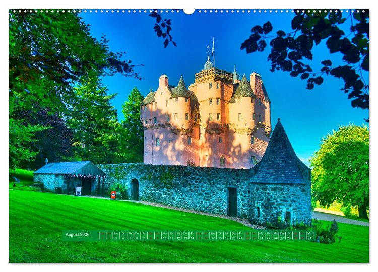 Produktbild: Schottlands Burgen und Schl&ouml;sser (hochwertiger Premium Wandkalender 2026 DIN A2 quer), Kunstdruck in Hochglanz