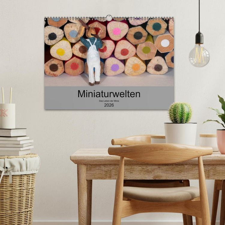 Produktbild: Miniaturen - Das Leben der Minis (Wandkalender 2026 DIN A3 quer), CALVENDO Monatskalender