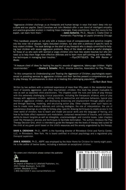 Produktbild: Handbook of Play Therapy with Aggressive Children