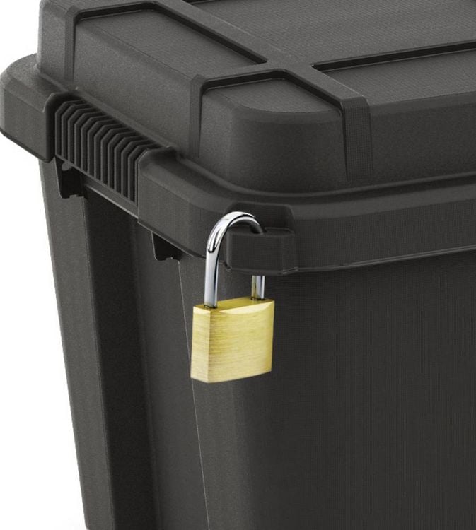 Produktbild: KIS 241507 Aufbewahrungsbox Scubba stapelbar (L x B x H) 780 x 350 x 395 mm Grau-Blau, Schwarz 1 St.