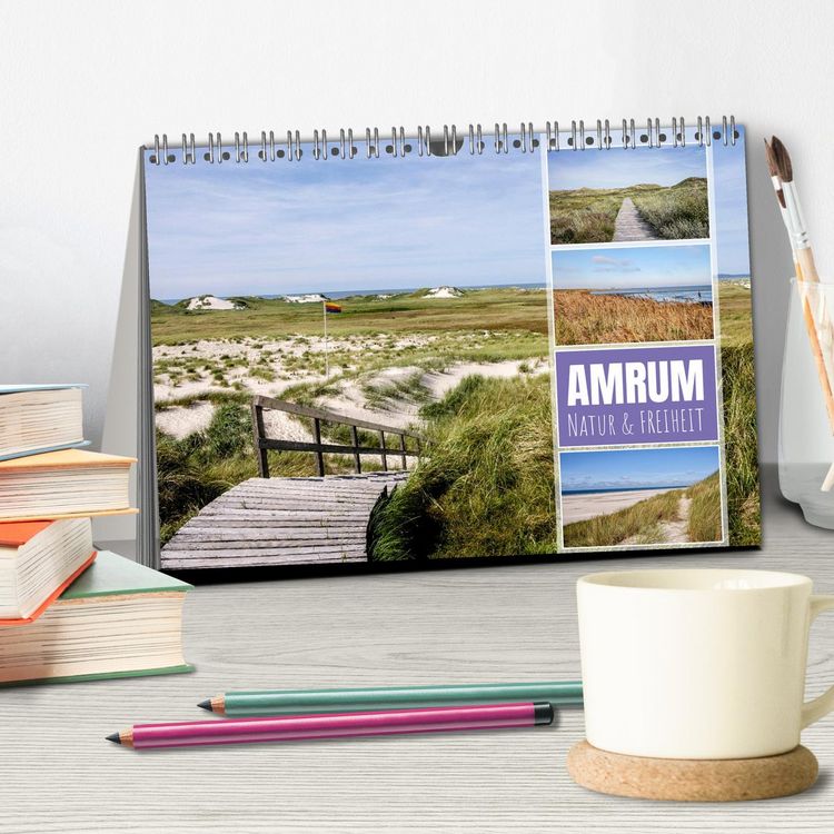 Produktbild: Amrum: Natur und Freiheit (Tischkalender 2026 DIN A5 quer), CALVENDO Monatskalender