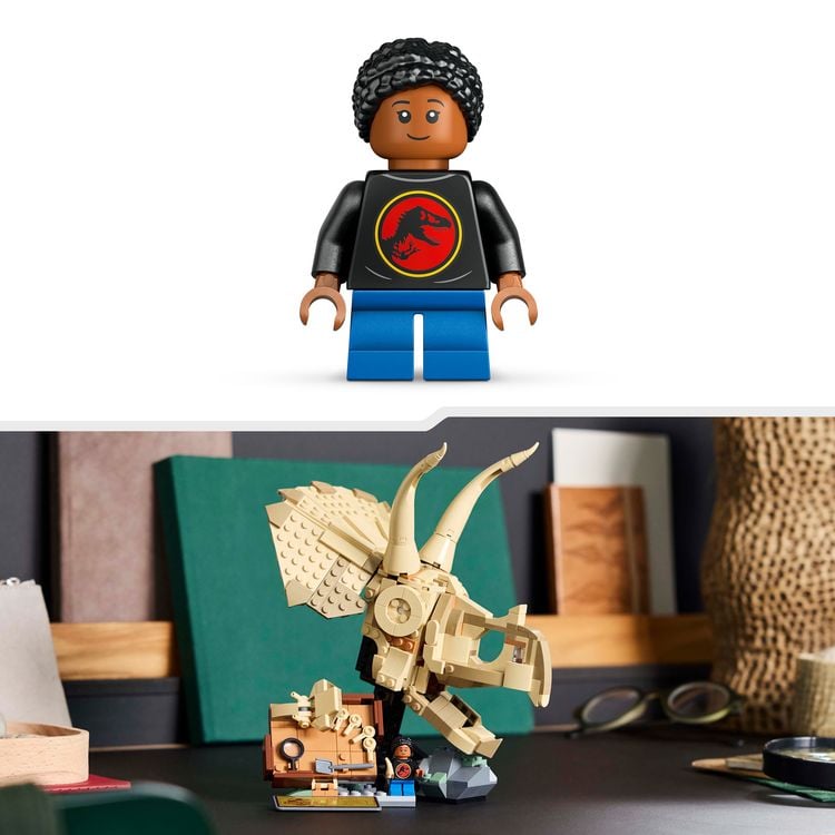Produktbild: LEGO Jurassic World Dinosaurier-Fossilien: Triceratops-Sch&auml;del Set 76969