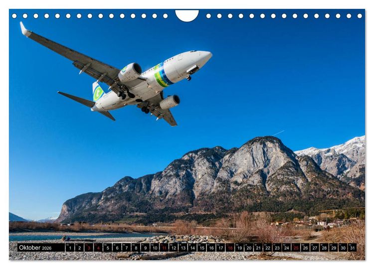 Produktbild: Flugzeugkalender (Wandkalender 2026 DIN A4 quer), CALVENDO Monatskalender