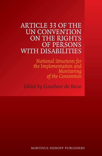 Produktbild: Article 33 of the Un Convention on the Rights of Persons with Disabilities