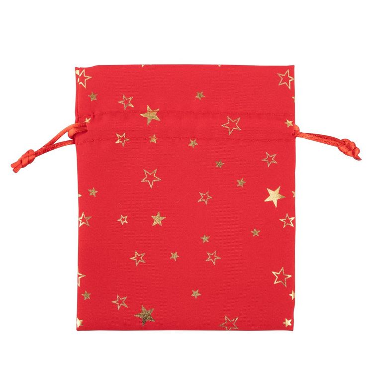 Produktbild: Idena Stoffs&auml;ckchen Weihnachten rot / Stern 10x13cm