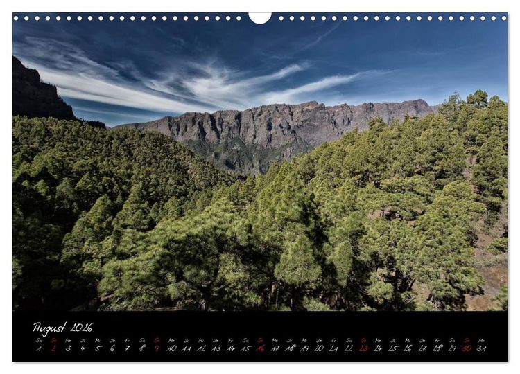 Produktbild: La Palma - Insel der Berge und Wolken (Wandkalender 2026 DIN A3 quer), CALVENDO Monatskalender