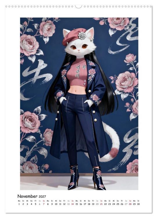 Produktbild: Fashion Cats - Weil Stil keine Grenzen kennt (hochwertiger Premium Wandkalender 2027 DIN A2 hoch), Kunstdruck in Hochglanz