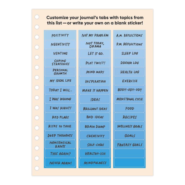 Produktbild: My Life Sorted (Sort of) Tabbed Sticker Journal