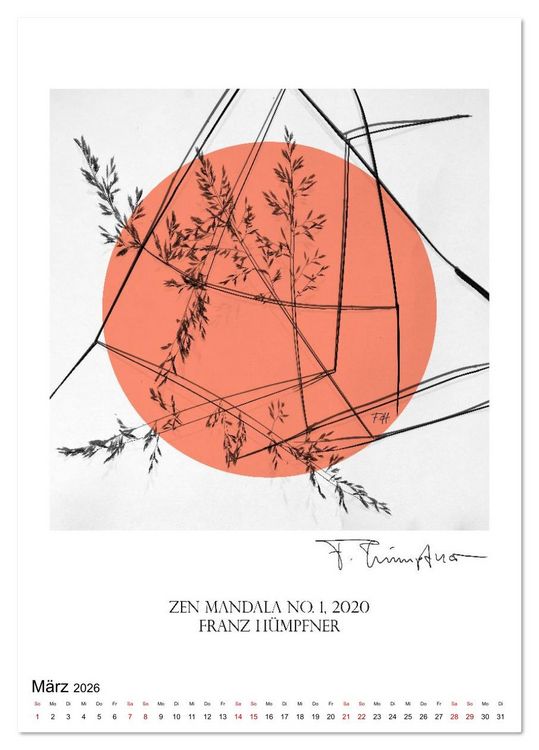 Produktbild: Mandala Artworks - Kunstkalender von Franz Huempfner (Tischkalender 2026 DIN A5 hoch), CALVENDO Monatskalender