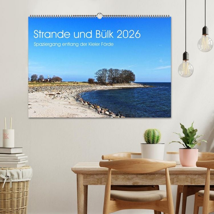 Produktbild: Strande und B&uuml;lk 2026 (Wandkalender 2026 DIN A2 quer), CALVENDO Monatskalender