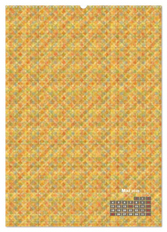 Produktbild: Tapetendesigns &ndash; Strukturen, Muster und Bastelvorlagen (hochwertiger Premium Wandkalender 2026 DIN A2 hoch), Kunstdruck in Hochglanz