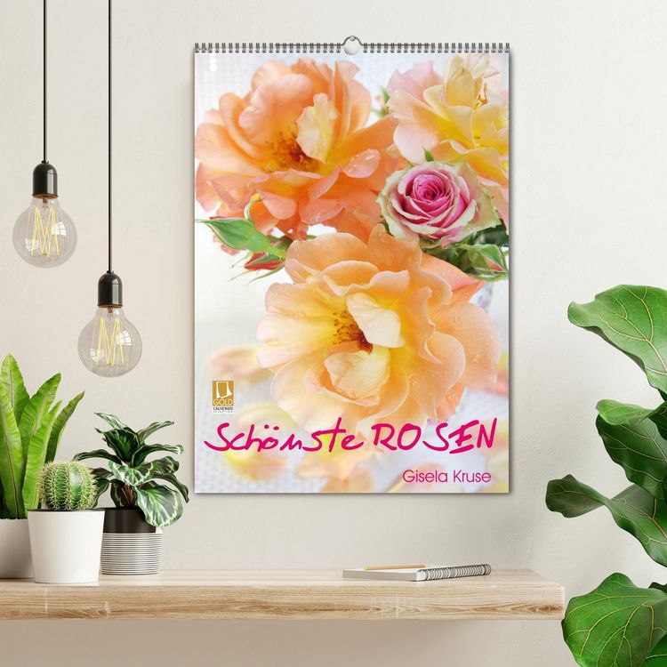 Produktbild: Sch&ouml;nste Rosen (Wandkalender 2026 DIN A2 hoch), CALVENDO Monatskalender