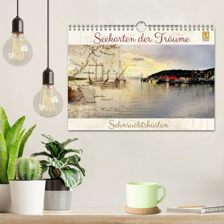 Produktbild: Seekarten der Tr&auml;ume (Wandkalender 2026 DIN A4 quer), CALVENDO Monatskalender