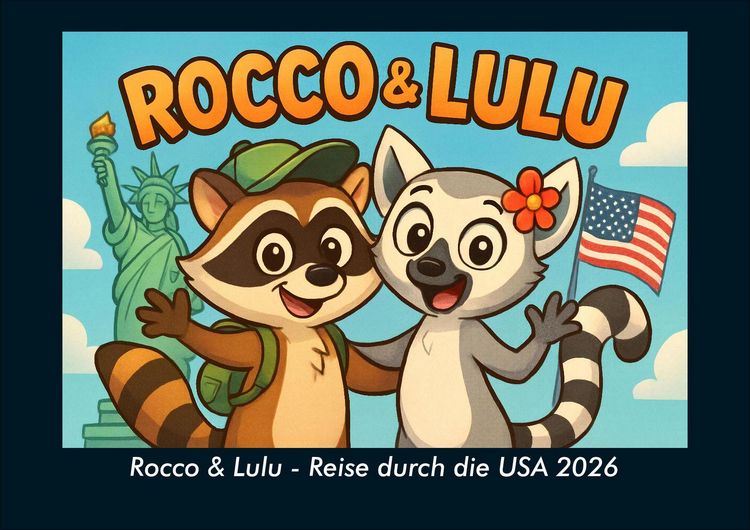 Produktbild: Rocco & Lulu - Reise durch die USA 2026 Fotokalender DIN A4